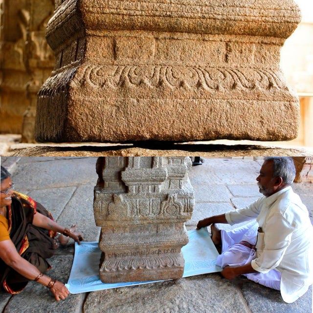 Il pilastro del tempio Veerabhadra