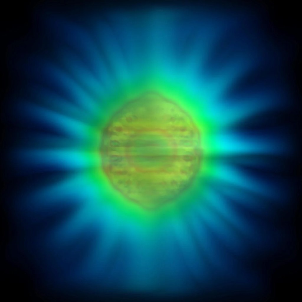 Una nuova teoria, che spiega come la luce e la materia interagiscono a livello quantistico, ha permesso ai ricercatori di definire per la prima volta la forma precisa di un singolo fotone. Credito: Dr. Benjamin Yuen
