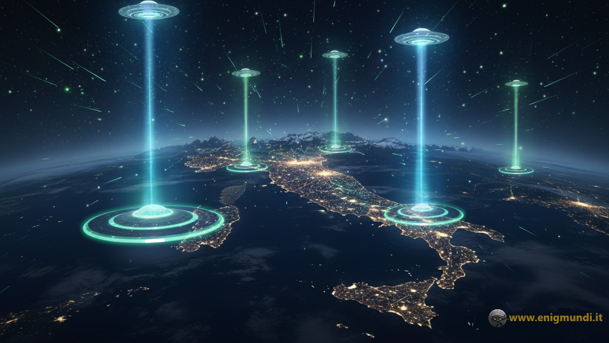 Avvistamenti UFO in Italia: mappa delle regioni hotspot del 2025