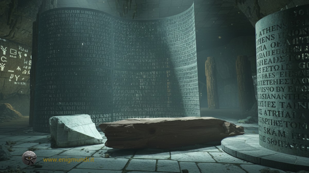 Kryptos: il misterioso codice della CIA che sfida il mondo. Illustrazione creata con AI